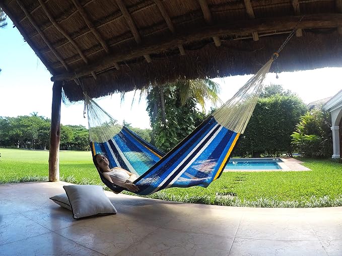 Traditional Mayan Hammock -Cancun Hammock (Medium) - Thick Nylon Thread