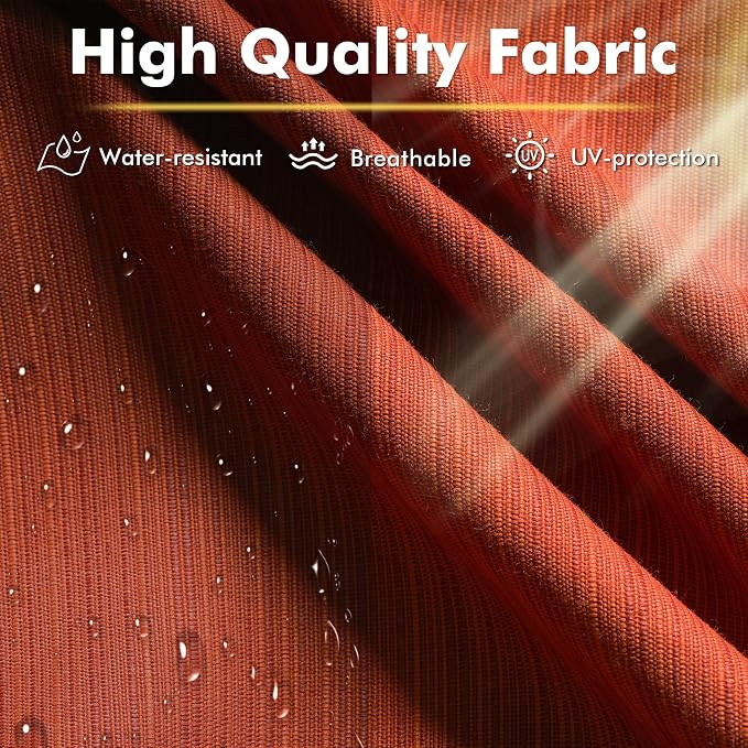 CAODOC 11 Piece Outdoor Patio Furniture Set with 53" Fire Pit Table, Wicker Sectional Conversation Set Whit Swivel Chairs,Modern Outside Sofa for Balcony Backyard(Red)