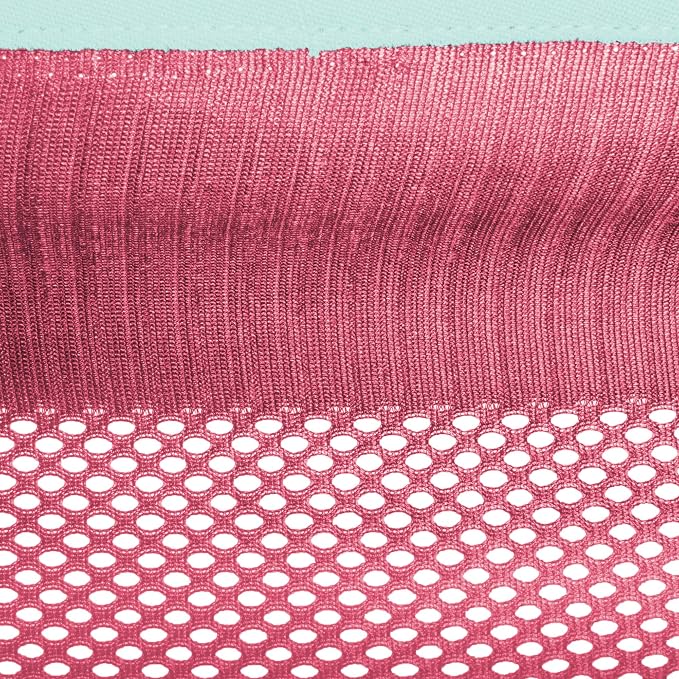 Vivere Double Polyester Mesh Hammock - 400 lb Capacity (Rose/Celeste)