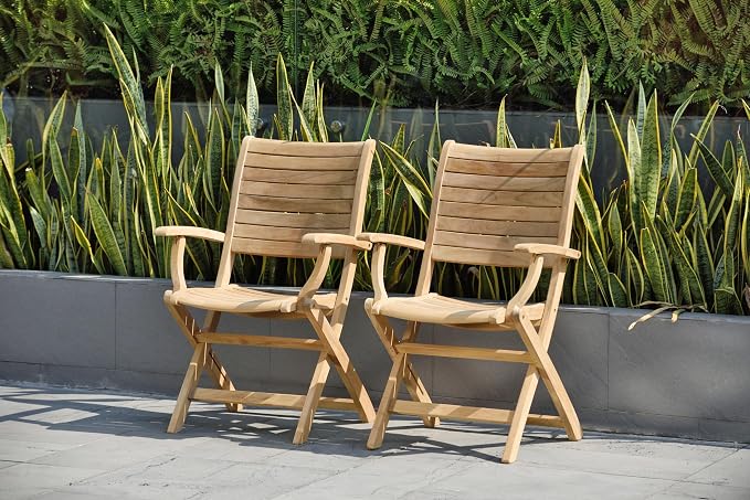 Amazonia Extendable Oval Boynton Patio Dining Set, 7 Piece, Brown