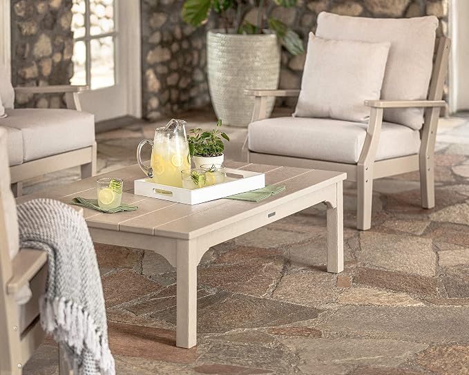 Martha Stewart by POLYWOOD® Chinoiserie Coffee Table in Mahogany