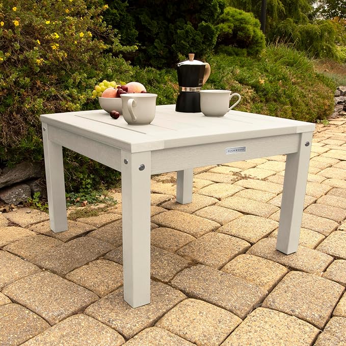 highwood AD-DSST1-WAE Adirondack Side Table, Whitewash