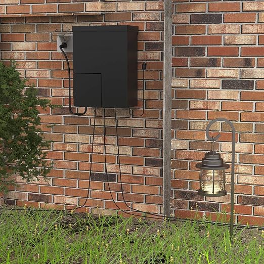 Low Voltage Transformer Landscape Lighting 900W Power Supply with Sensor, Timer and Weather Shield 12V Output 9920-0900-01