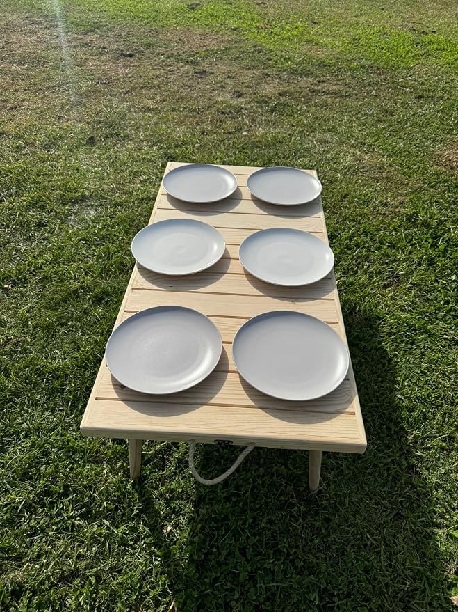 Home Living Outdoor Gardening Patio Furniture Patio Tables Low Picnic Table, Kids Picnic Table, Low Wood Event Table, Beach Party
