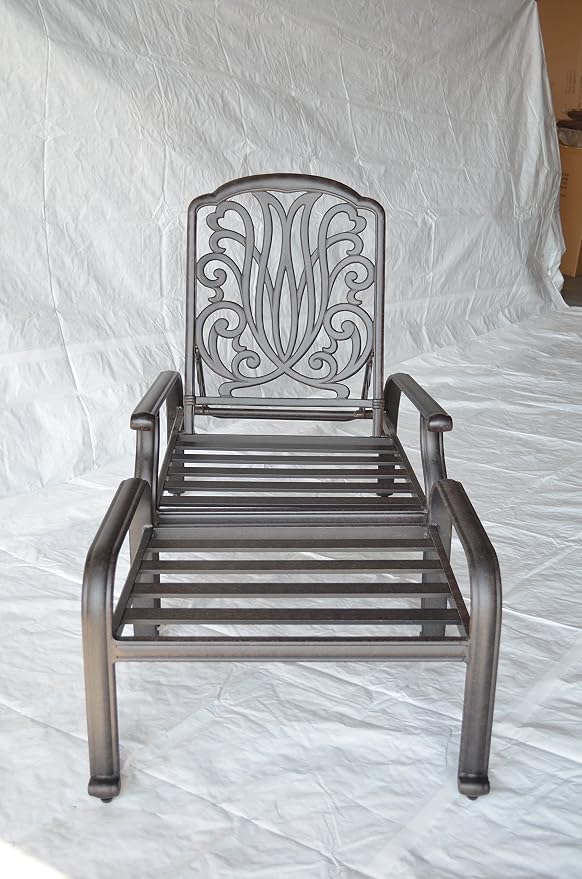 Elizabeth Outdoor Patio 8 pcs Seating Group Set Dark Bronze Cast Aluminum