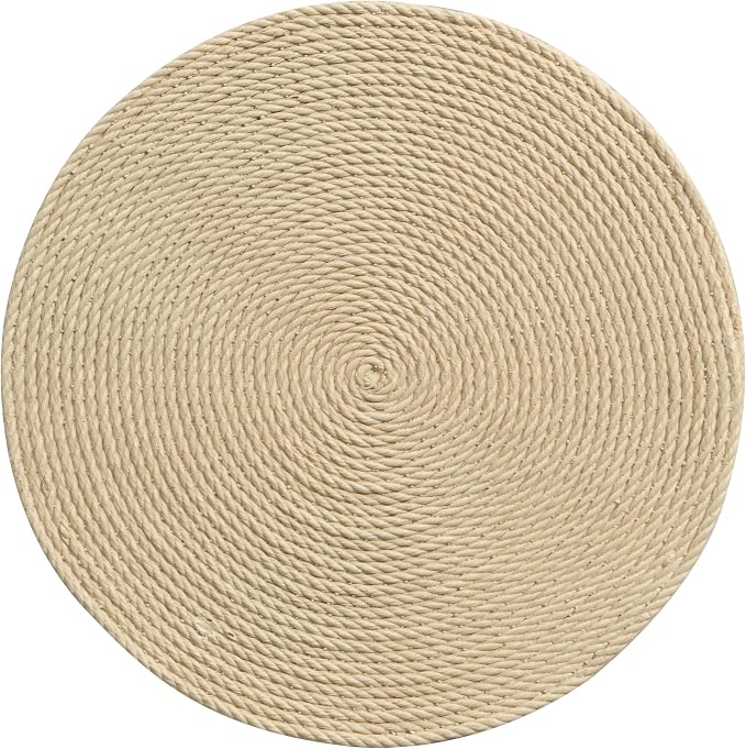 Christopher Knight Home 18.11" H Simulated Rattan Cylindrical MGO Side Table Sculptural End Table Indoor Outdoor Living Room Patio Balcony Decor Accent Table, Natural Wood