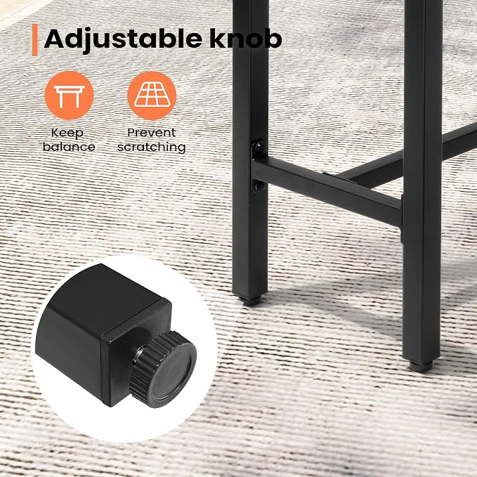 Outdoor Bar Table 55" All-Weather Patio Bar Table with Metal Frame and Waterproof Wood-Like Tabletop Outdoor Console Table for Balcony Yard Garden Bistro Hot Tub Use(Black)