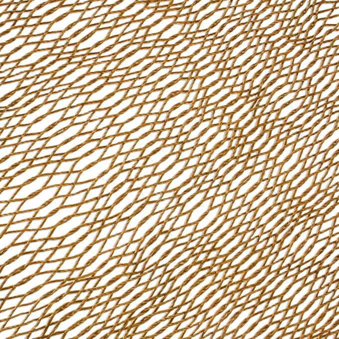 NOVICA Metallic Copper Brown Hand Woven Nylon Mayan 1 Person Rope Hammock, 'Glowing Copper' (Single)