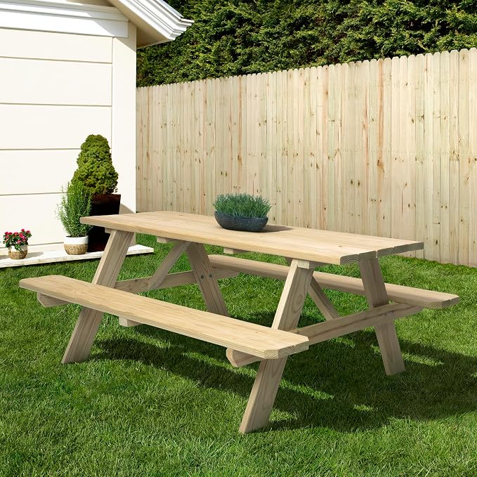 Homestead 6 ft. Treated Picnic Table Kit