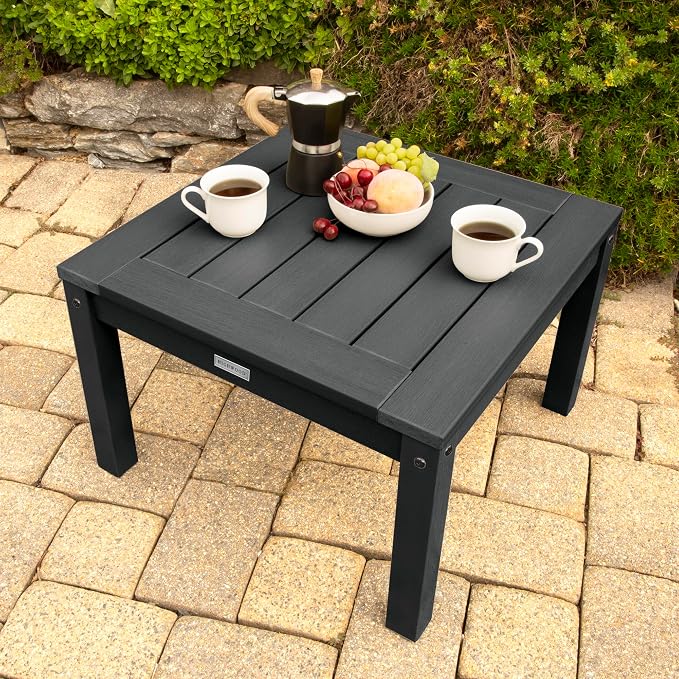 highwood AD-DSST1-BKE Adirondack Side Table, Black