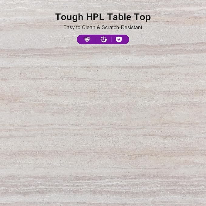 PURPLE LEAF 11 Pieces Outdoor Dining Set Patio Table and Chairs Set Aluminum Wicker Rattan Patio Furniture Set for Lawn Garden Porch Beige Marble Color Outdoor Set