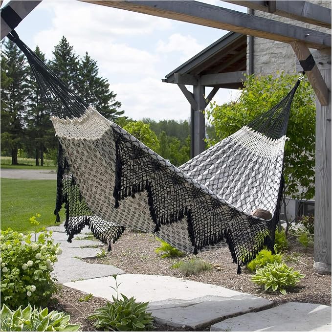 Vivere Authentic Brazilian Cotton Hammock - 450 lb Capacity (Luxo)