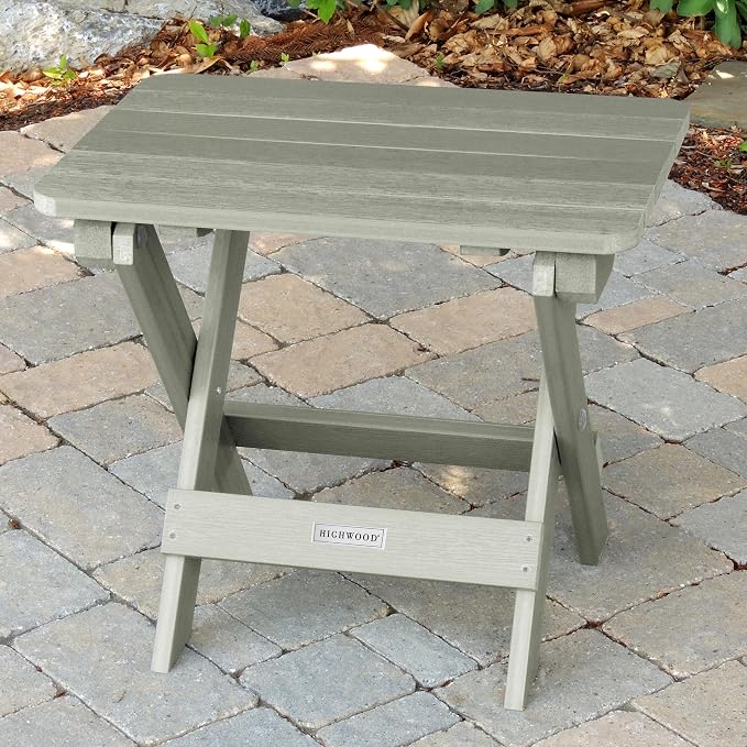 Highwood AD-TBS1-EUC Folding Adirondack Side Table, Eucalyptus
