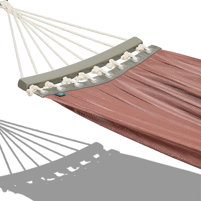 DUCKCOVERS Weekend Mesh One-Person Travel Hammock, 82 x 62 Inch, Cedarwood