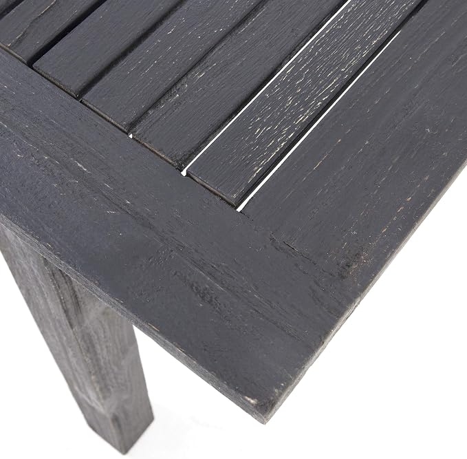 Christopher Knight Home Great Deal Furniture Christopher Knight Home Eric Outdoor Expandable Acacia Wood Dining Table, Dark Gray Finish