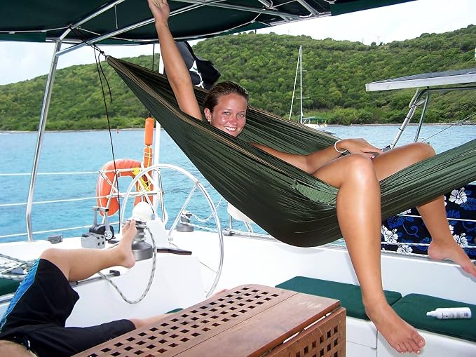 Hammock Bliss Double - Extra Long - Extra Wide - Extra Large - Two Person Double Wide Camping Hammock - Suspension System Included - The Largest Double Hammock On Planet Earth