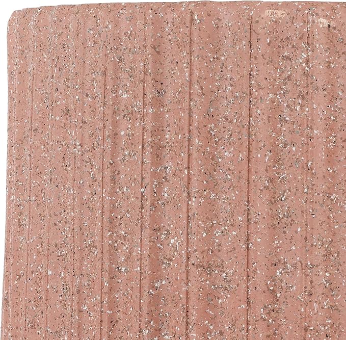 JONATHAN Y Louisa 19" Fluted Outdoor Accent Table, All-Weather Pink Terrazzo Pedestal Garden Stool, Small Round Side Table for Patio, Porch, and Living Room TBL1102C