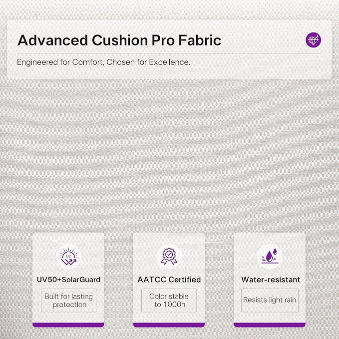 PURPLE LEAF 14 Pieces Outdoor Dining Set All Weather Wicker Patio Dining Set with Rectangular Aluminum Table and Modern Armrest Dining Chairs for Garden Deck Backyard Kitchen, Champagne