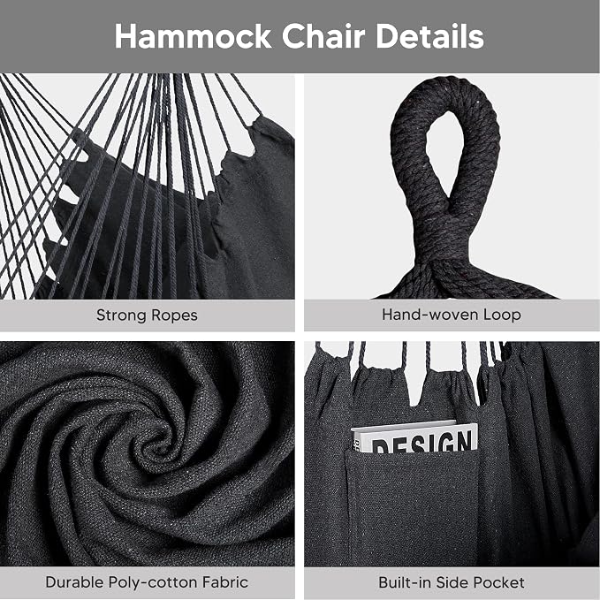 SUNCREAT 2-in-1 Convertible Free Standing Hammock with Stand Included, Camping Backyard Hammock with Stand, Patented, Blue & White Stripe