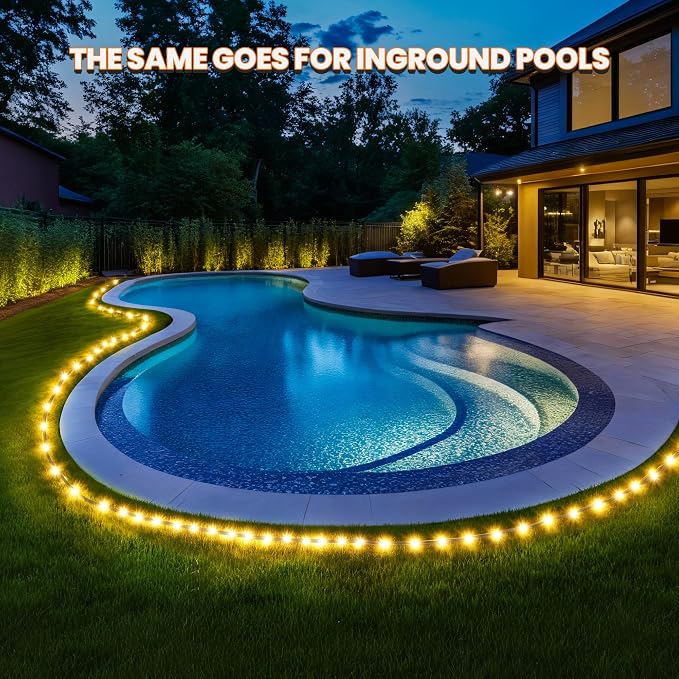 GIGALUMI 2 Pack Solar Rope Lights Outdoor Waterproof, Warm White | Total 72FT 200LED, 8 Modes IP65, Solar Fairy Lights for Outside Tree Fence Railing, Decorative Lighting for Patio Yard Porch
