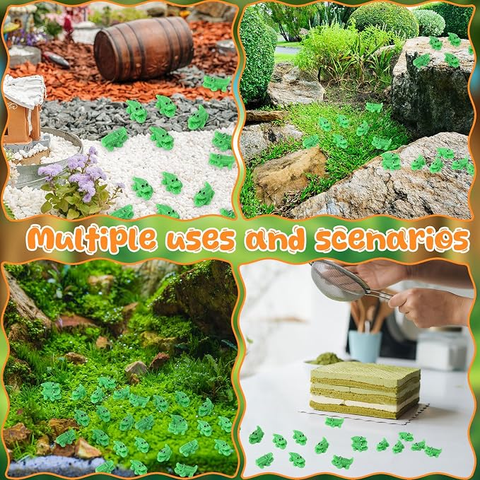 Geelin 100 Pcs Mini Crocodiles Figurines Mini Resin Crocodiles Figurines Small Alligator Figure Resin Tiny Animals for Dollhouse Landscape Aquarium Garden Desktop