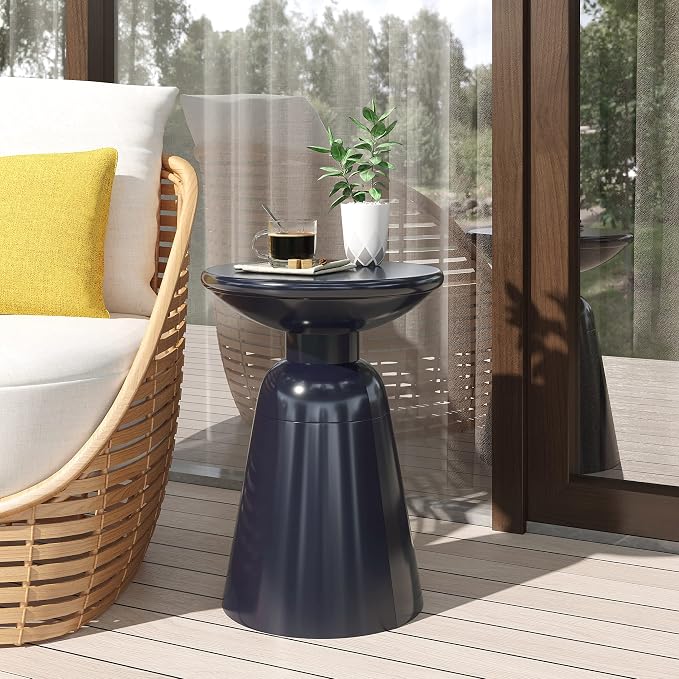 Pelon Outdoor Side Tables - Navy Blue
