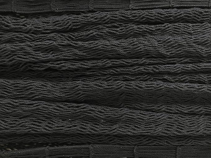 Traditional Mayan Hammock - Hammock Made with Thick Cotton Thread (Black, Small)