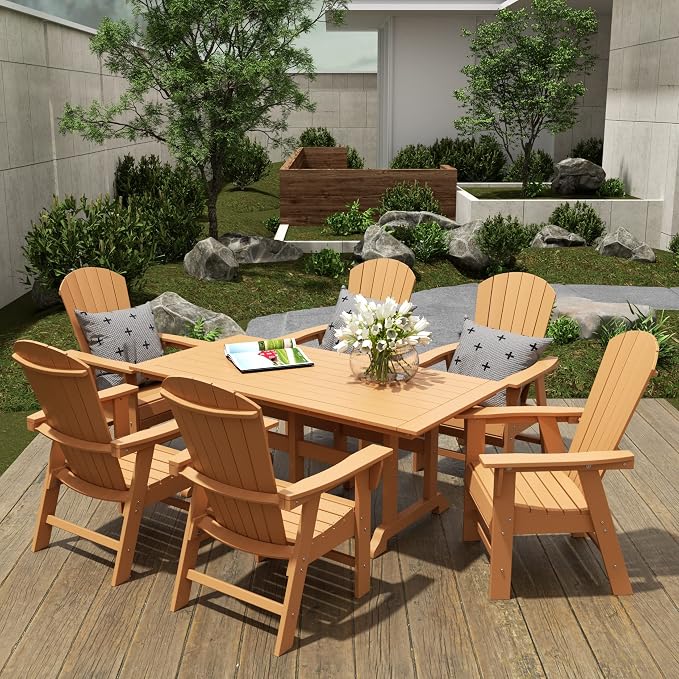 WestinTrends Malibu 71" Outdoor Patio Dining Table, Teak