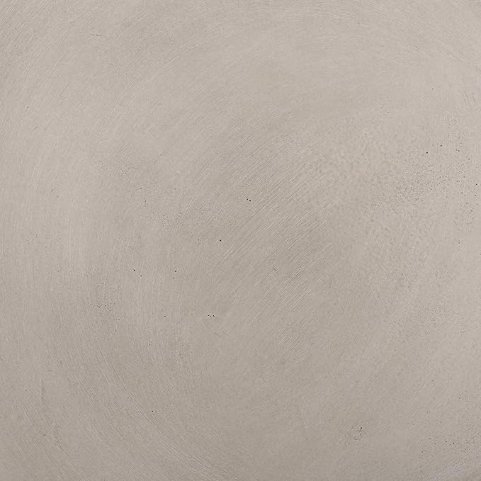 Outdoor Concrete Side Table, Light Gray