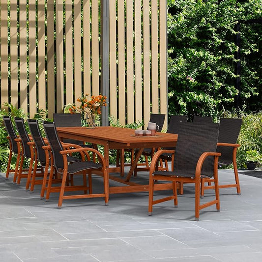Amazonia 7-Piece Eucalyptus Rectangular Dining Set