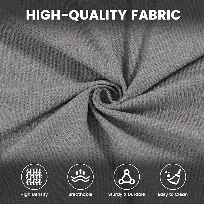 Lazy Daze Hammocks 2 Person Cotton Fabric Hammock with Spreader Bars and 10.5 FT Wood Arc Hammock Stand, Double Hammock with Wood Stand, for Outdoor, Indoor, Patio, Backyard, Dark Gray