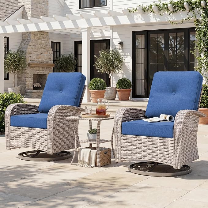 Rocker Chairs with Rattan Side