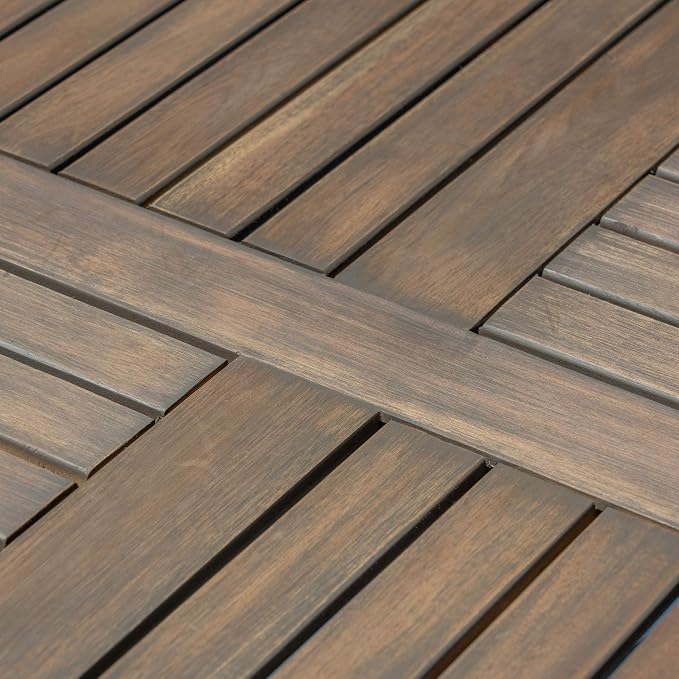 Christopher Knight Home Adn Outdoor 47" Round Acacia Wood Dining Table, Grey