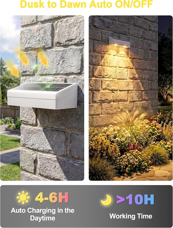 JOFIOS Solar Fence Lights Outdoor with Remote, 9 Fixed Colors ＆ Color Changing Solar Lights Outdoor Waterproof IP65 Dusk-to-Dawn Vinyl Fence Lights for Patio, Railing, Pool, Porch, Backyard, 16 Pack
