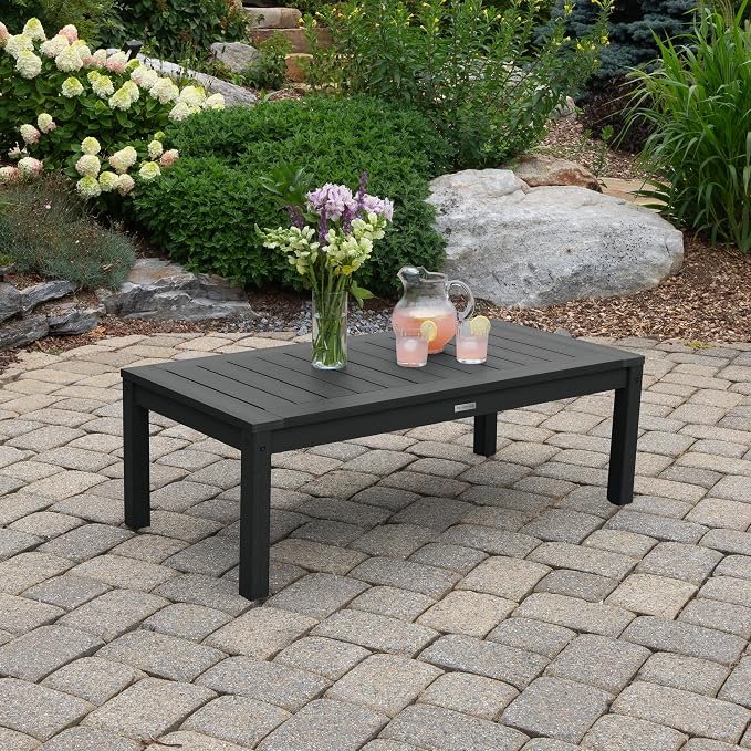 highwood AD-DSCT1-BKE Adirondack Coffee Table, Black