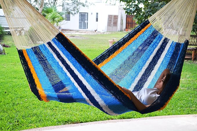 Traditional Mayan Hammock -Cancun Hammock (Large) - Thick Nylon Thread