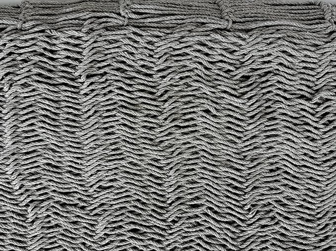 Traditional Mayan Hammock - Hammock Made with Thick Cotton Thread (Gray, Medium)
