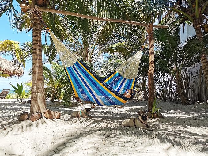 Traditional Mayan Hammock -Cancun Hammock (Medium) - Thick Nylon Thread