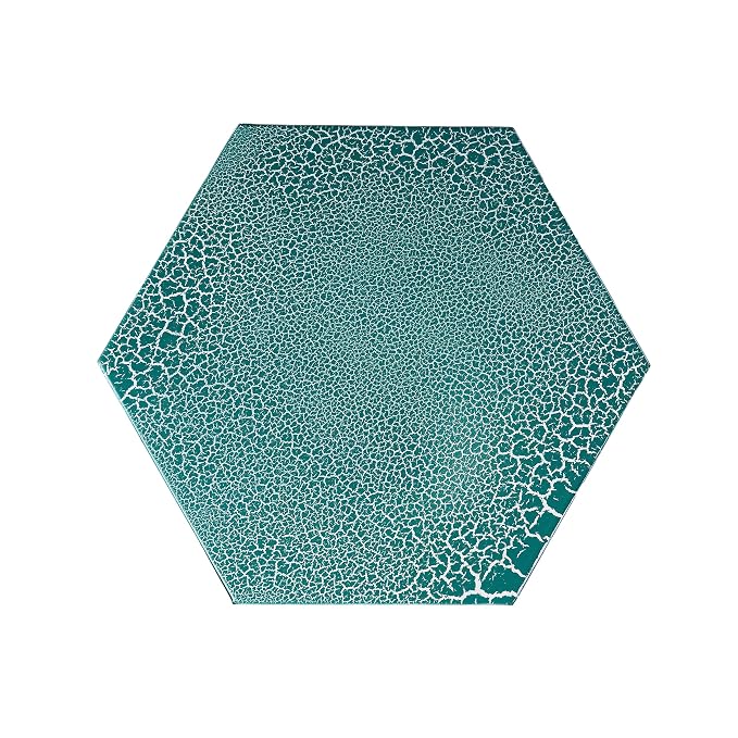 Christopher Knight Home Eliana Outdoor 14" Sunburst Iron Side Table, Crackle Teal