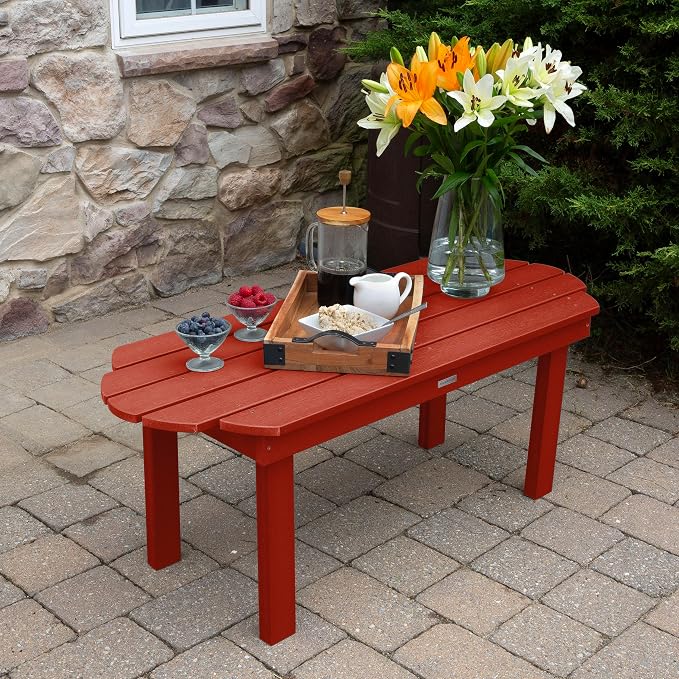highwood Classic Westport Coffee Table, Rustic Red