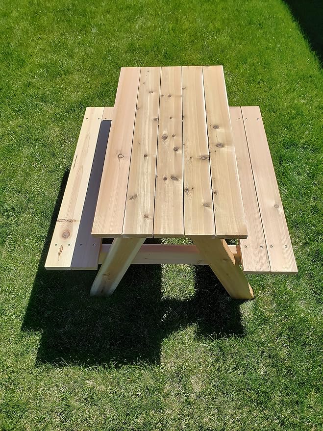"Generic" Kids Picnic Table Made from Cedar Lumber (Redwood)