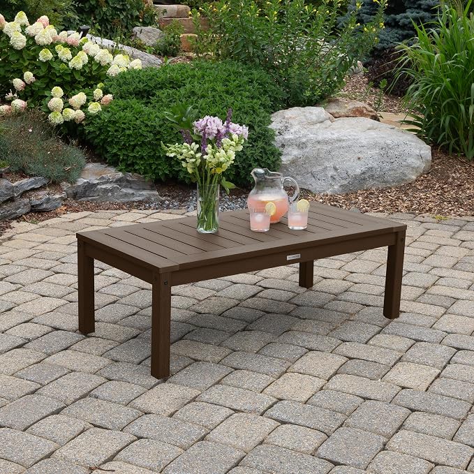 highwood AD-DSCT1-ACE Adirondack Coffee Table, Weathered Acorn