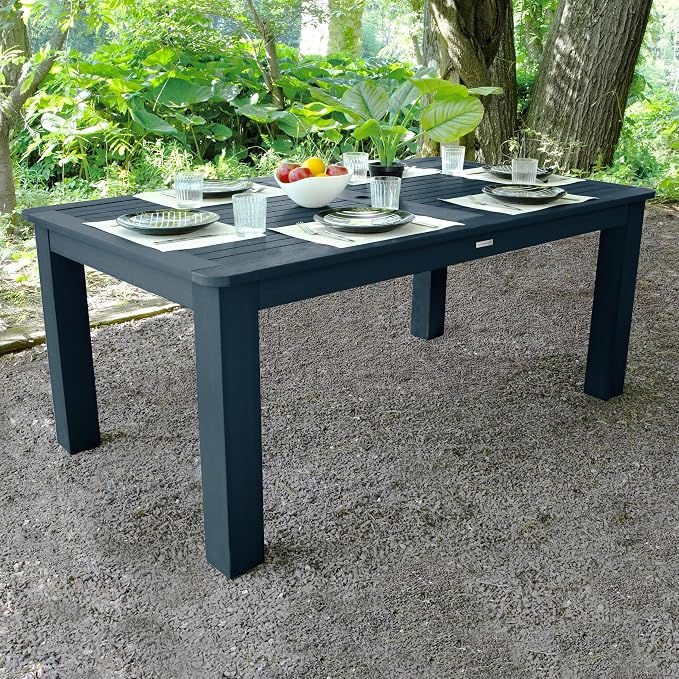 Highwood AD-DTB47-FBE Lehigh and Weatherly Rectangular Dining Height Dining Table, 42 x 72, Federal Blue