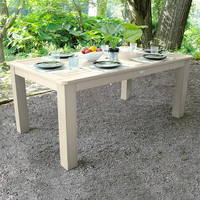highwood Lehigh and Weatherly Rectangular Height Dining Table, 42 x 72, Whitewash