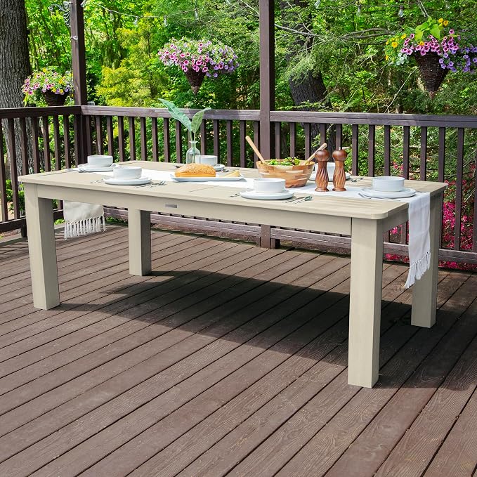 Highwood Rectangular Dining Table, Height, Whitewash