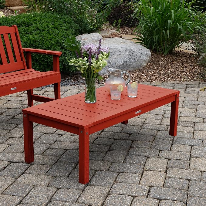 highwood AD-DSCT1-RED Adirondack Coffee Table, Rustic Red