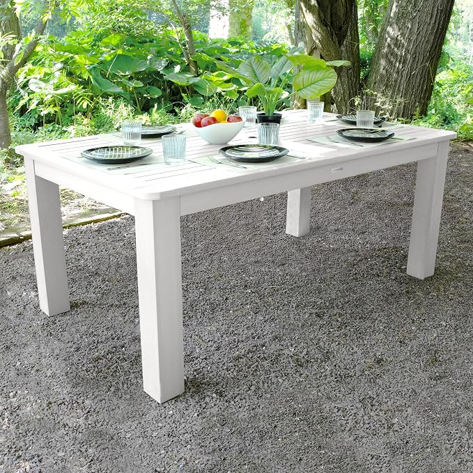 highwood Lehigh and Weatherly Rectangular Height Dining Table, 42 x 72, White