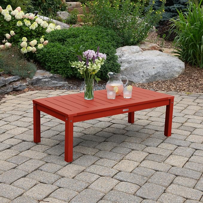 highwood AD-DSCT1-RED Adirondack Coffee Table, Rustic Red