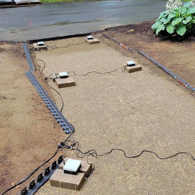 LUMENGY Paver Light 4x4 Inch (3.93x3.93), 5000K Daylight, Glare-Free Brick Lighting for Driveways, Walkways, Pool Decks and Patios, 12V Hardwired, IP67 Waterproof, Drive-Over Rated