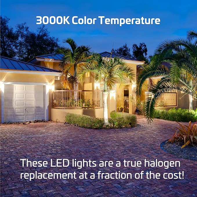 Newhouse Lighting WW15BRZ 16-Watt Outdoor Die-Cast Aluminum LED Wall Wash Flood, Weatherproof Landscape Lighting 1500 Lumens, 3000K Warm White, 120V, 1/2" Knuckle Mount, Bronze